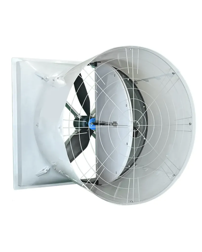[1-0089-1] Exaustor de Fibra C/ acionamento direto (50" Persiana / Cone / Helice de fibra)