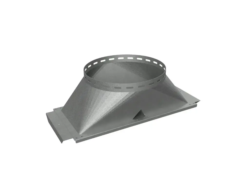 [01090024] Double Silo connection; Vertical flange 440 mm HDG