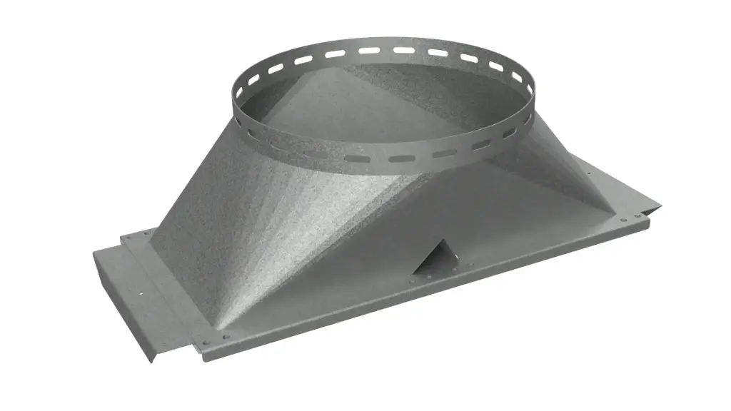 Silo connection V440G double, with vertical flange 440 mm