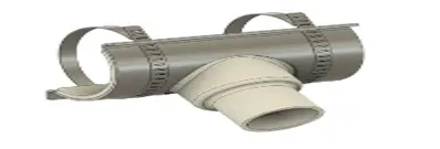 Sensor holder boom for 160 mm pipe