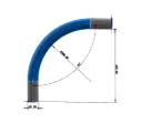 Elbow 60 x R300mm, bend 90°, SS
