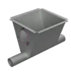 [01050017] Auger hopper, 75 mm, 1 line, 180 degrees