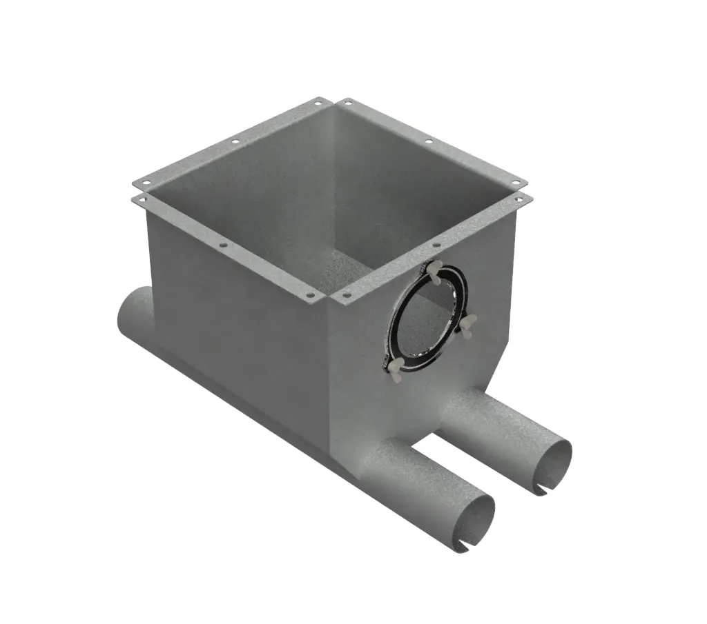 [01050027] Flex Auger hopper, 75 mm, 2 lines, 0 degrees