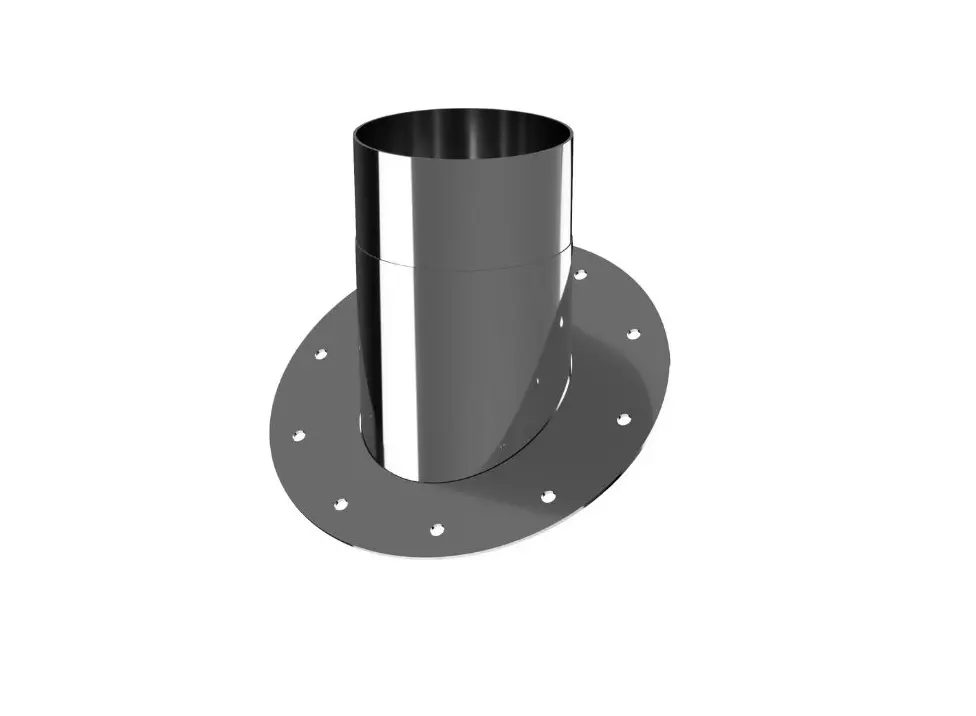 Silo input connection for hose D160mm