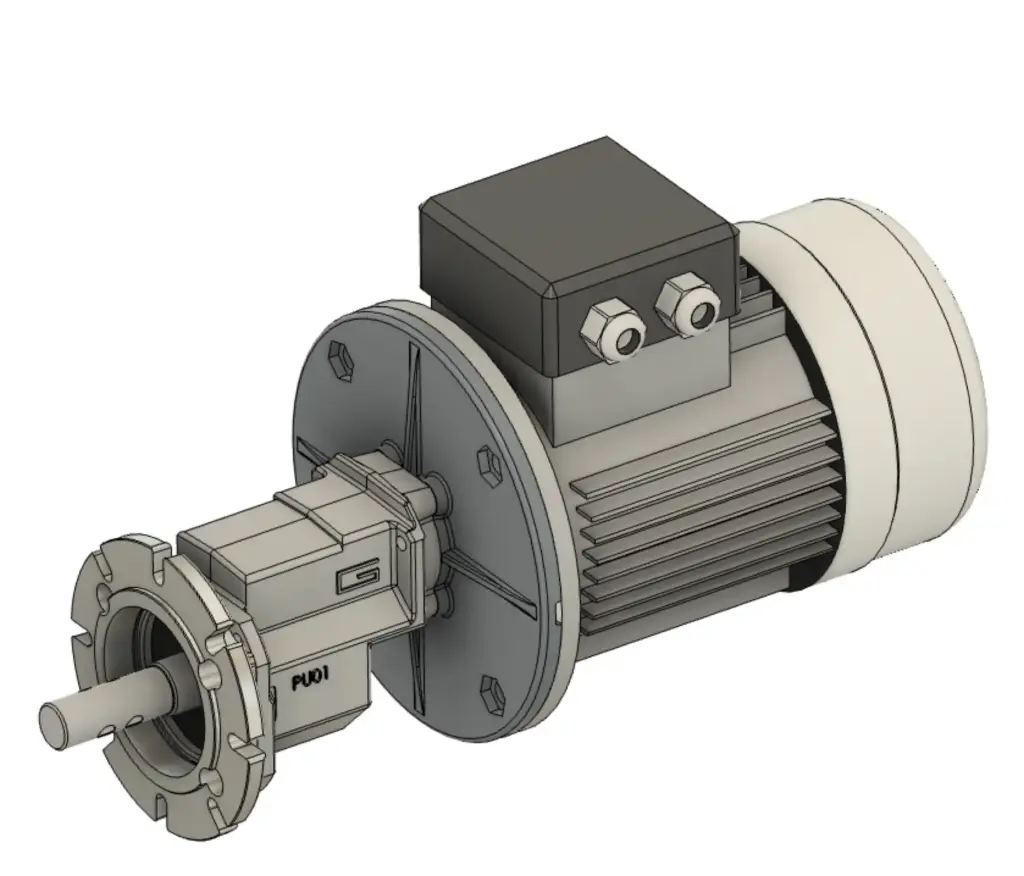 Gearbox motor 1.5KW/380V/50HZ/356RPM