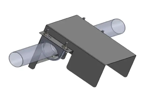 [1.11.01.071-b] Rain protection for sensor T60 pipe SS